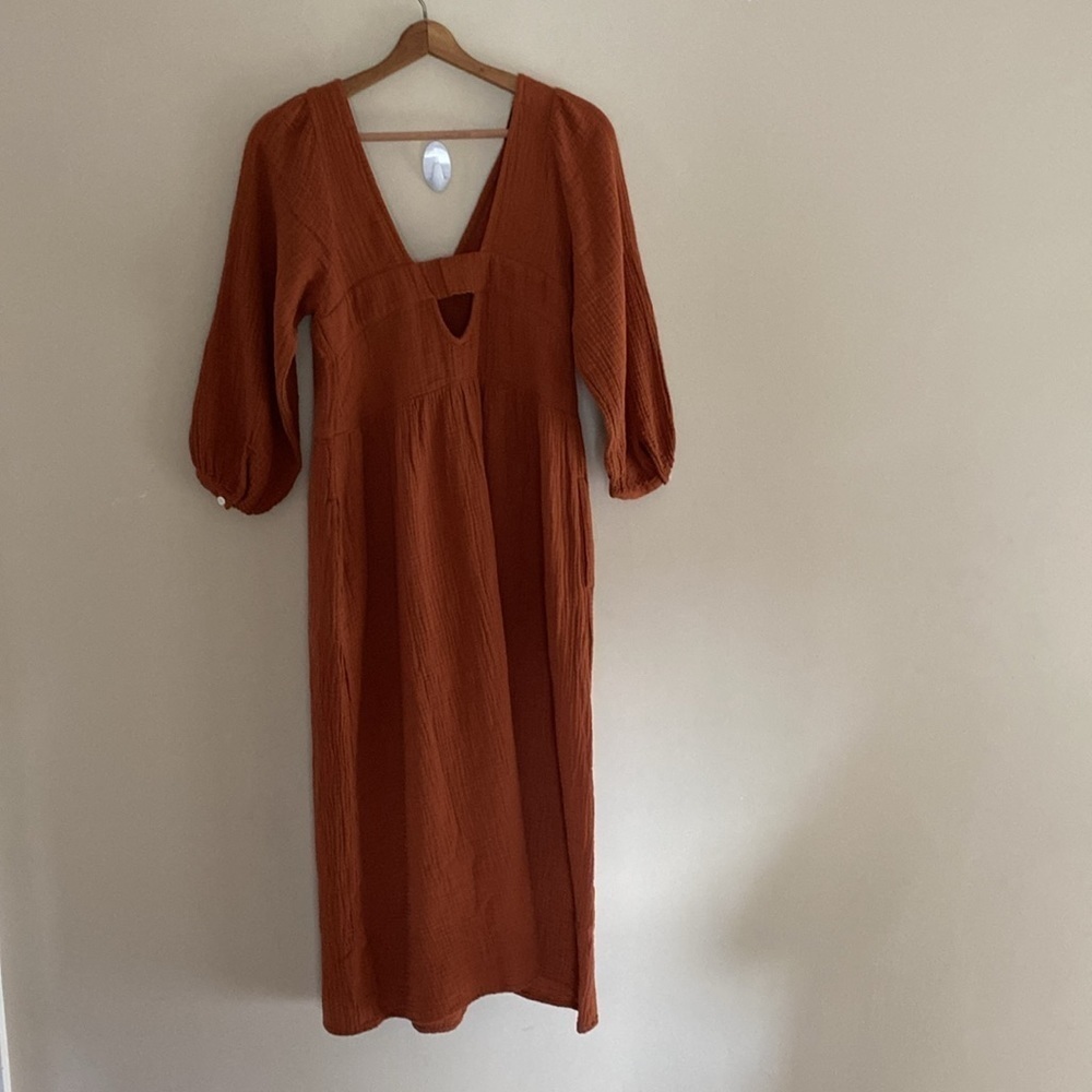 Madewell Slub Cotton Midi Dress- donating soon! - Picture 6 of 7
